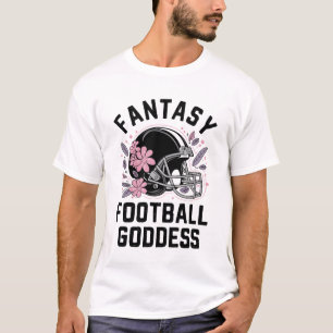 Fantasy Football Goddess Sports League Draft T-Shirt