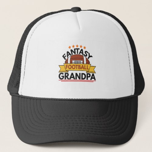 Fantasy Football Grandpa Retired Football Player Trucker Hat
