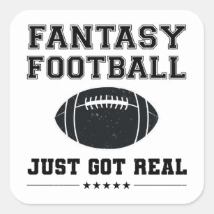 Fantasy Football Season Sports Touchdown Bet Bracket Funny Wall Decals for  Walls Peel and Stick wall art murals Black Small 8 Inch