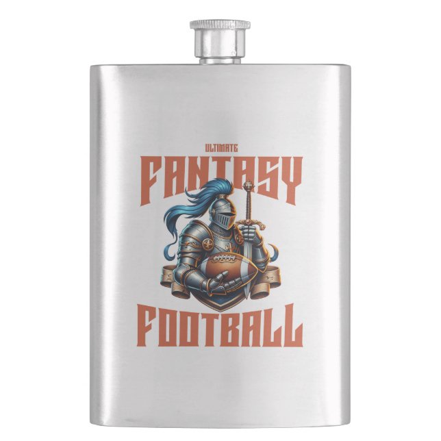 Fantasy Football Knight Flask (Front)
