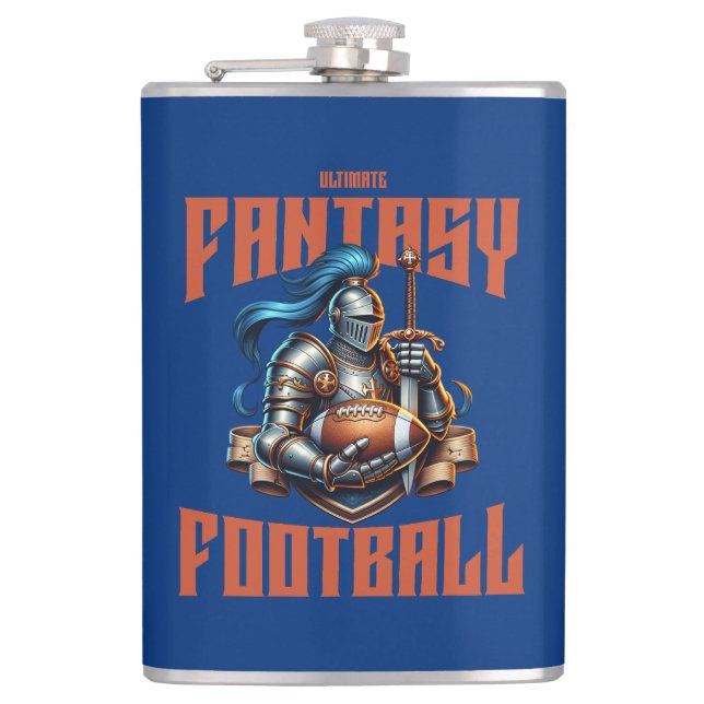 Fantasy Football Knight Flask (Front)