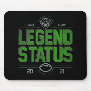 Fantasy Football League Champ Legend Status Mouse Pad