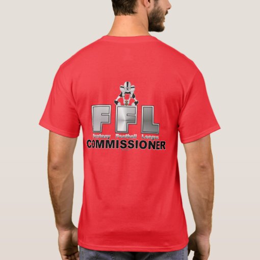 Fantasy Football League Commissioner TShirt Zazzle