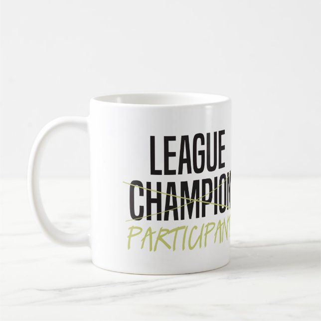 Fantasy Football League Participant Coffee Mug (Left)