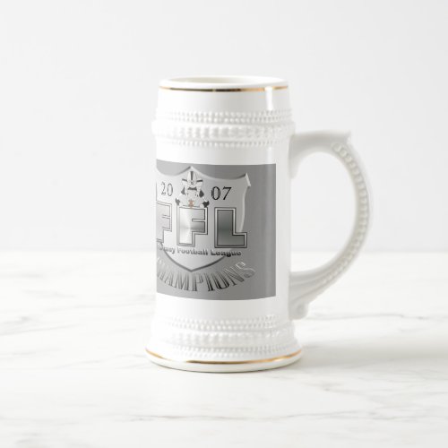 Fantasy Football League Trophy Beer Stein