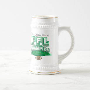 Fantasy Football League Trophy - Customized Beer Stein
