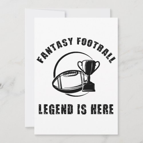 Fantasy Football Legend Fantasy Football Champ  Invitation