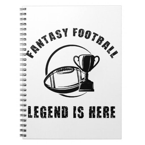Fantasy Football Legend Fantasy Football Champ  Notebook