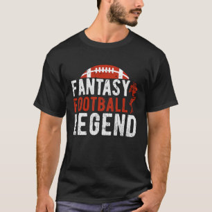 Fantasy Football Legend Flag Dad Father's Day T-Shirt