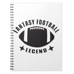 Fantasy Football Legend Funny Novelty Gameday Notebook