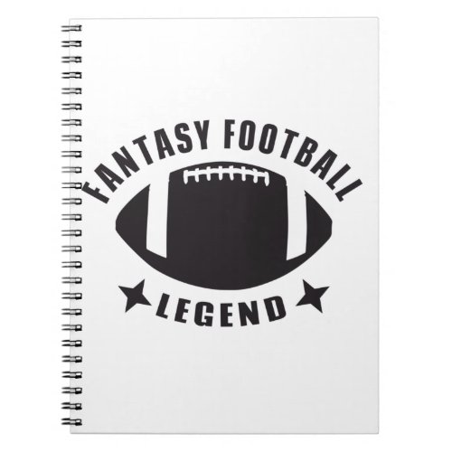 Fantasy Football Legend Funny Novelty Gameday Notebook