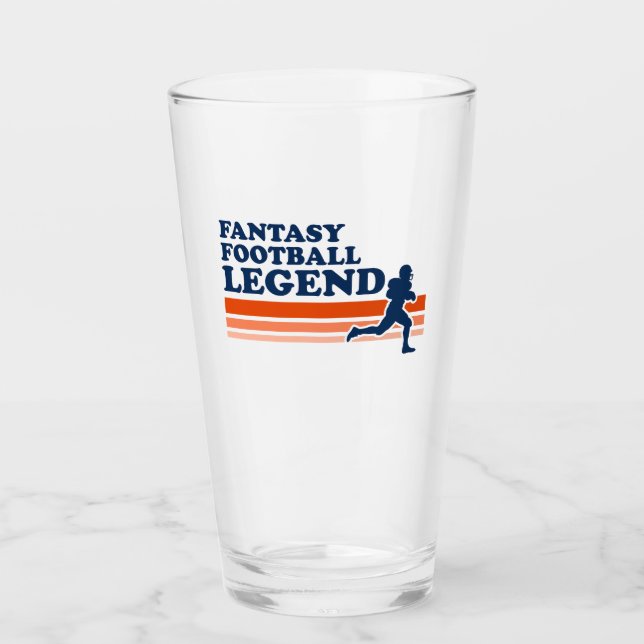 Fantasy Football Legend Glass (Front)