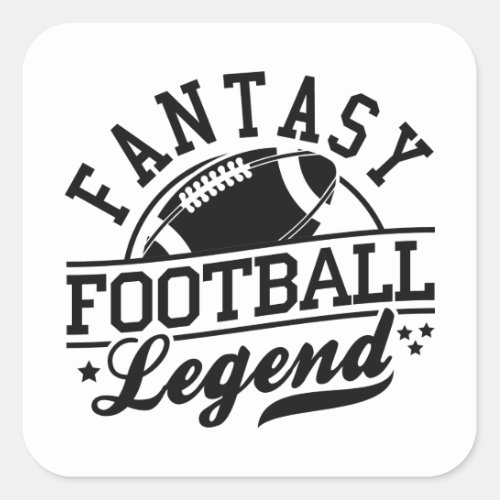 Fantasy Football Legend Square Sticker