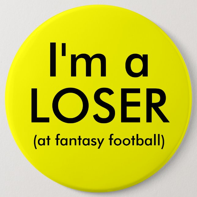 Fantasy Football Loser Button (Front)