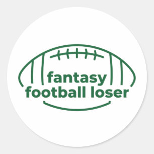 Fantasy Football Loser Classic Round Sticker
