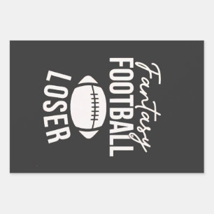 Fantasy Football Loser Football Fantasy Funny Wrapping Paper Sheets