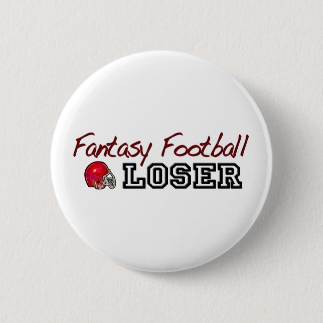 Fantasy Football Loser Pinback Button (Front)