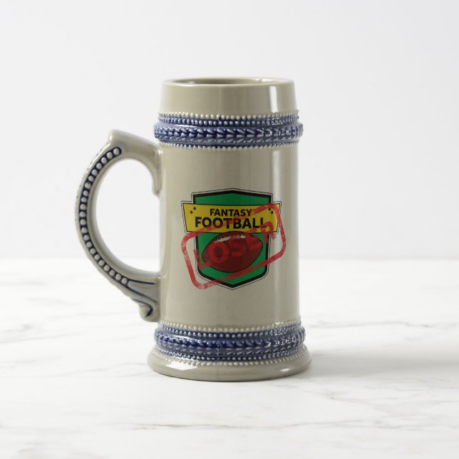 Fantasy Football Loser Punishment Beer Stein (Left)
