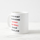 fantasy football player, awesome coffee mug (Front Left)