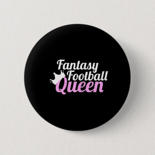 Fantasy Football Queen Fun Button