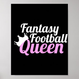 Fantasy Football Queen  Fun  Poster