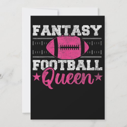 Fantasy Football Queen Funny Game Day Fantasy gift Announcement