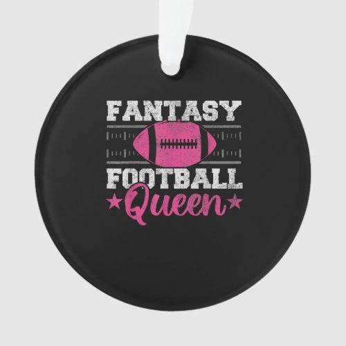 Fantasy Football Queen Funny Game Day Fantasy gift Ornament