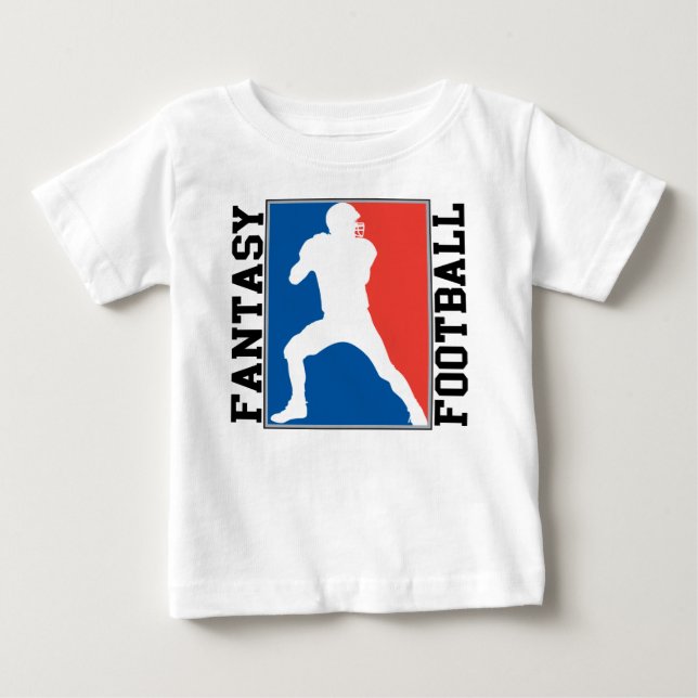 Fantasy Football, red white and blue Logo Baby T-Shirt (Front)