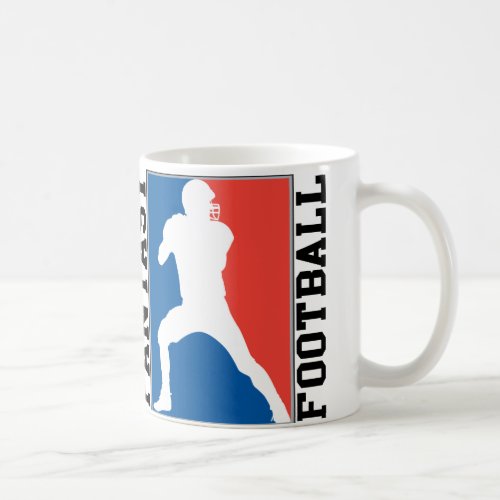 Fantasy Football red white and blue Logo Coffee Mug