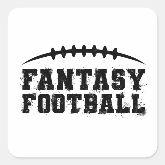 Fantasy Football Square Sticker (Front)