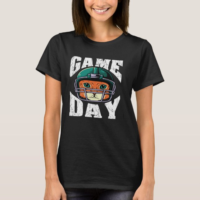 Fantasy Football Team Cats Sport American Football T-Shirt (Front)