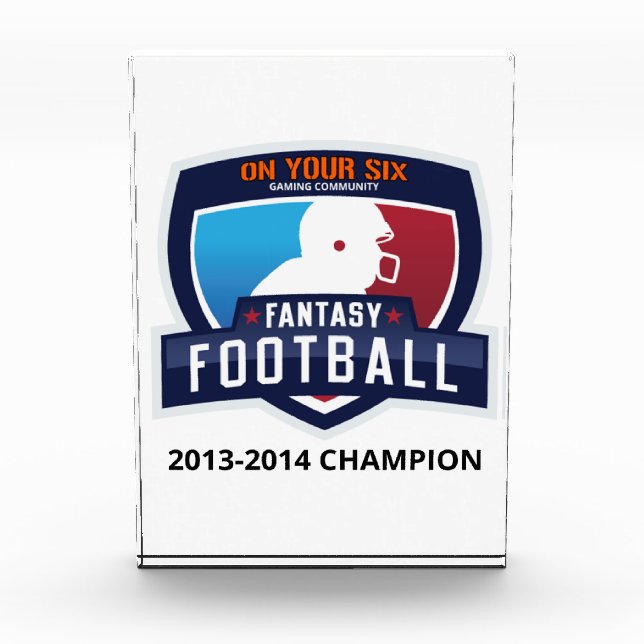 Fantasy Football Trophy Award (Front)