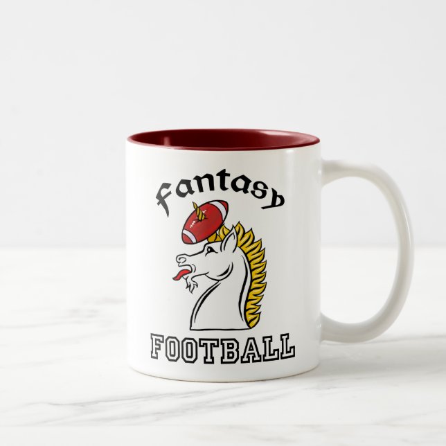 Fantasy Football Two-Tone Coffee Mug (Right)