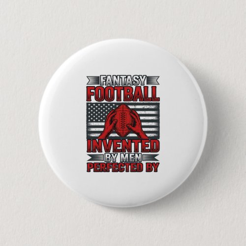 Fantasy Football Vintage Basketball Flag Shirt Des Button