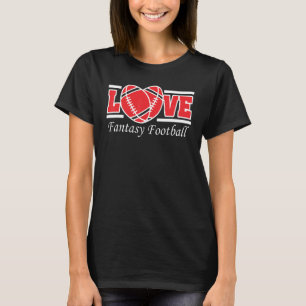 Fantasy Football Vintage LOVE Draft Kit or Trophy  T-Shirt
