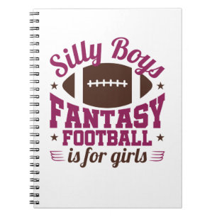 Fantasy Football Women FFL For Girls Notebook