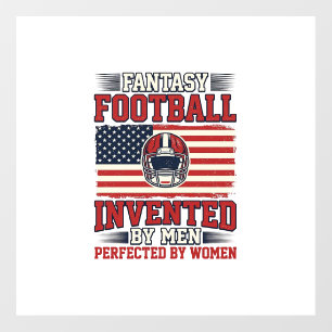 Fantasy Football Women Vintage Sports Shirt_1 Floor Decals