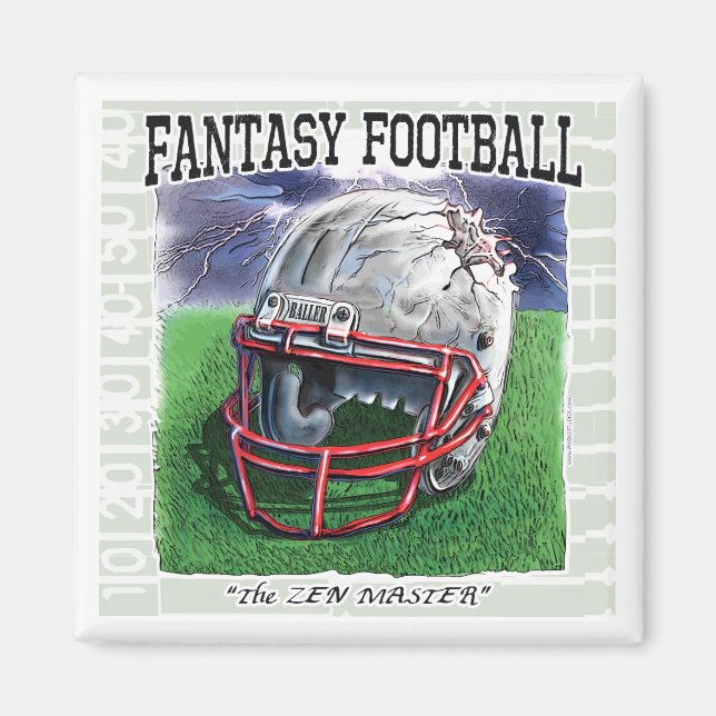 Fantasy Football Zen Master Gear Magnet (Front)