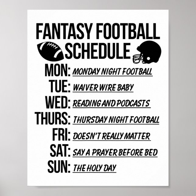 Fantasy Footll Draft Party  Poster (Front)