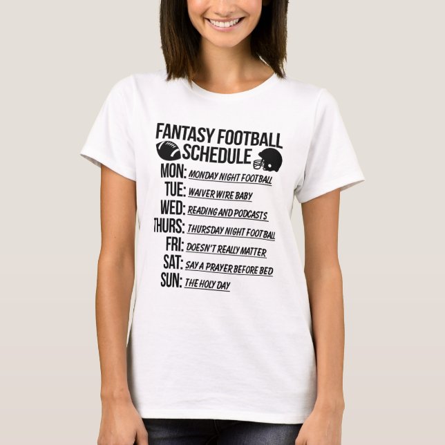 Fantasy Footll Draft Party  T-Shirt (Front)