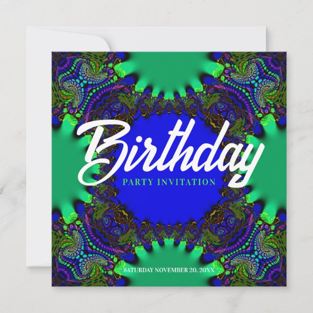 Fantasy Forest Birthday Invitation (Front)