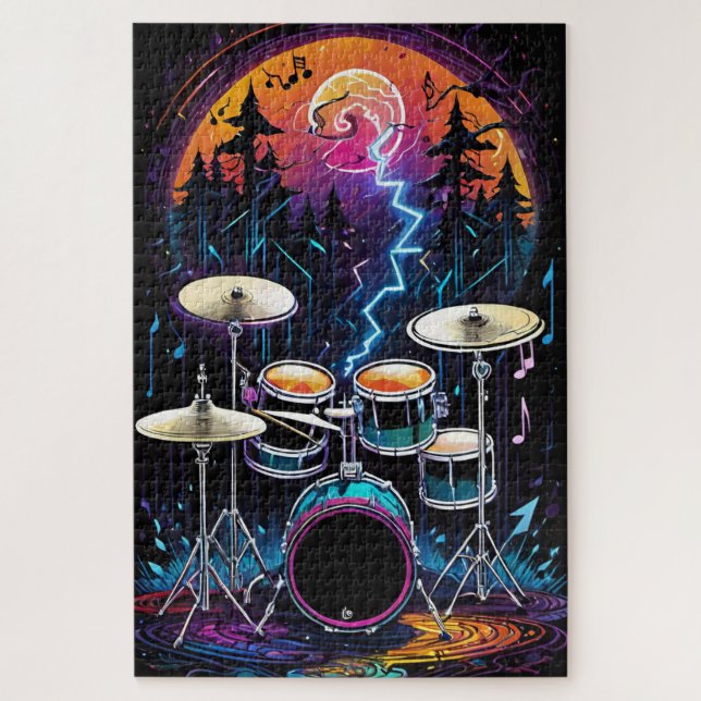 Fantasy Forest Drum Set Jigsaw Puzzle (Vertical)