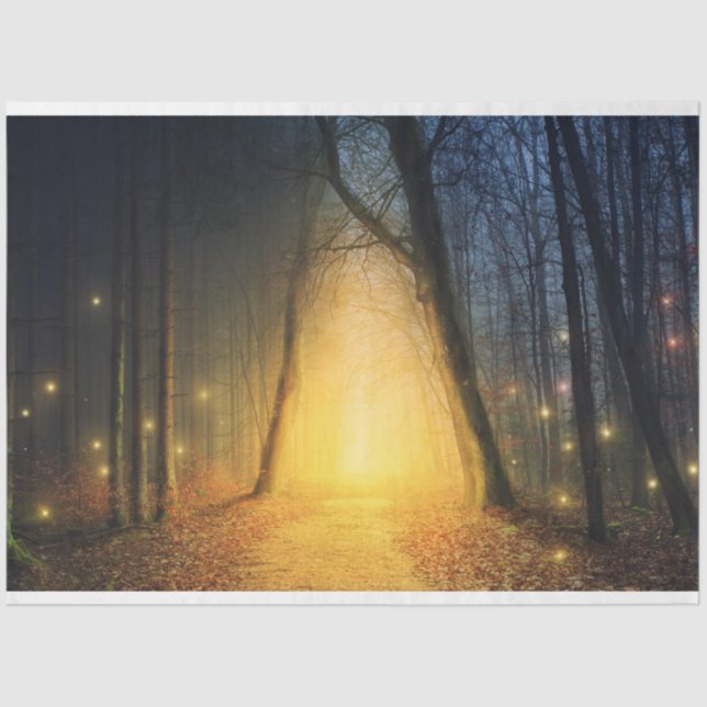 Fantasy Forest Lights 19 Decoupage Tissue Paper (Front)