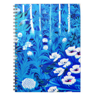 Fantasy Forest with Flowers and Birds Notebook