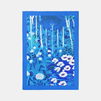 Fantasy Forest With Flowers And Birds Rug by Floridity at Zazzle