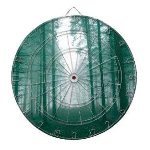 Fantasy forest with fog in Green Dart Board