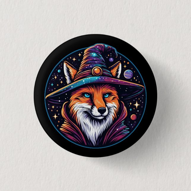 Fantasy Fox - Celestial Wizard Button (Front)