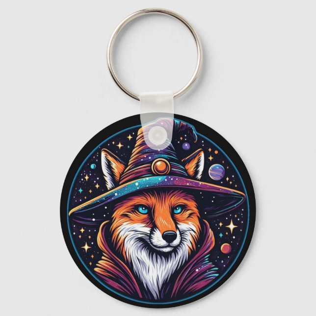 Fantasy Fox - Celestial Wizard Keychain (Front)