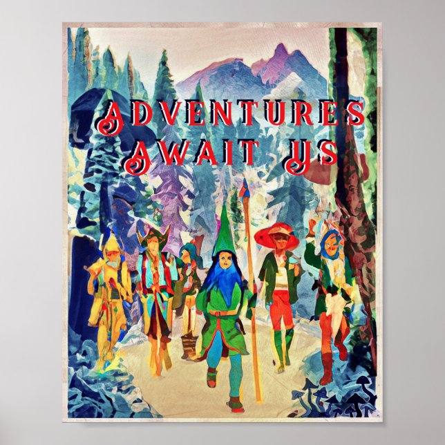 Fantasy friends on the march, add your text Poster (Front)