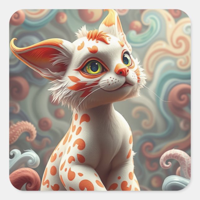 Fantasy Fun Cat Stickers (Front)